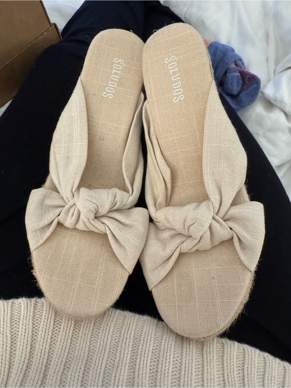 Soludos Natural Knot Slide Mules